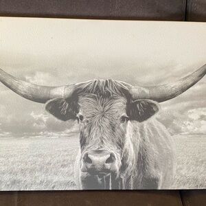 Black and white Hobby Lobby Cow Canvas